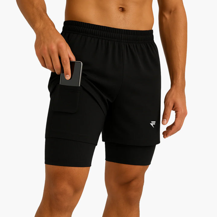 2-in-1 Shorts with Built-in Compression